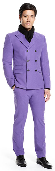 purple suit